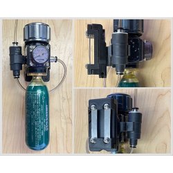 画像2: M WORKS Gガスワンタッチホルダ+固定圧レギュレータ/PISCO RVFUP対応アタッチメント